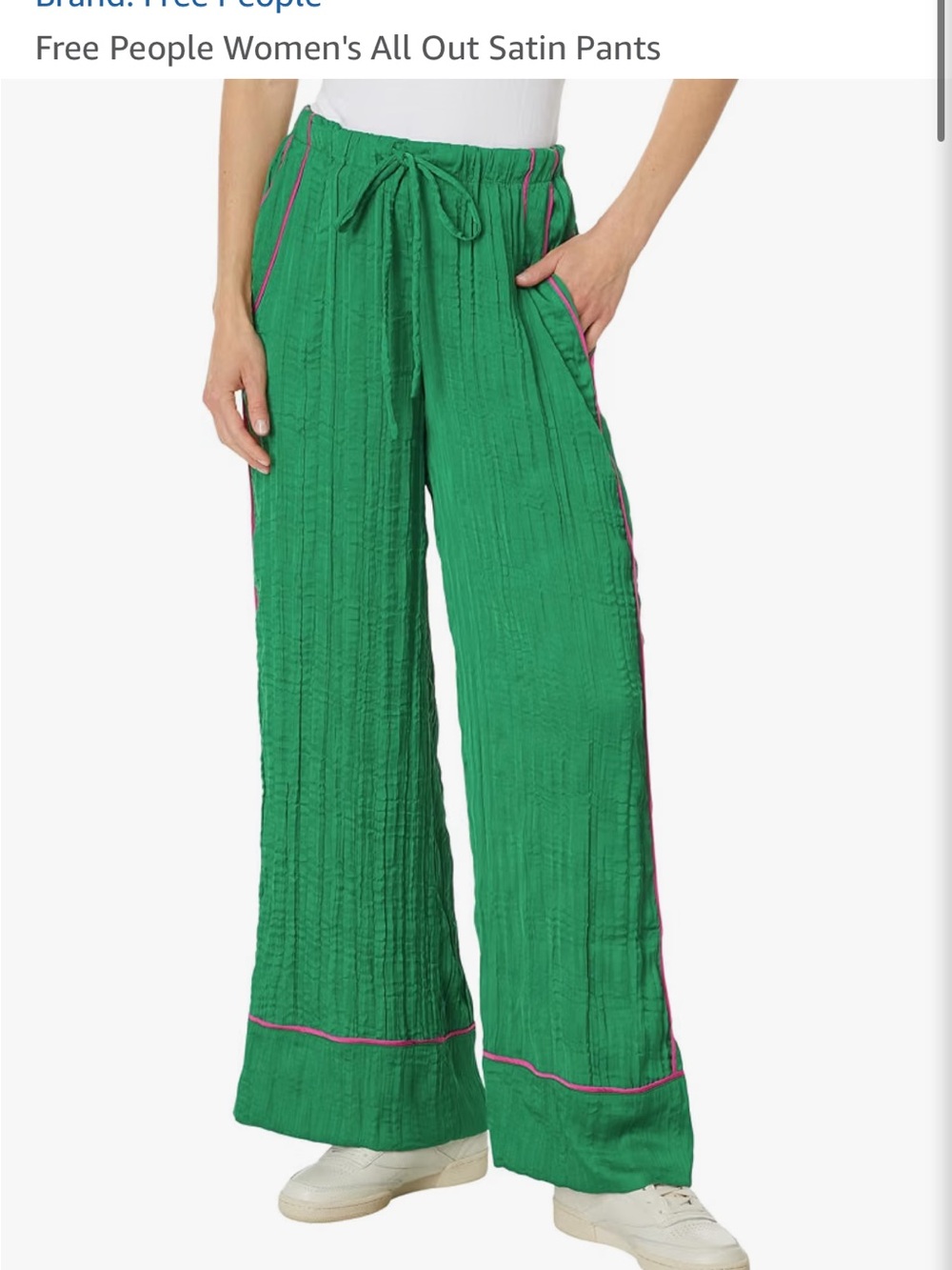Free People Women's All Out Satin Pants